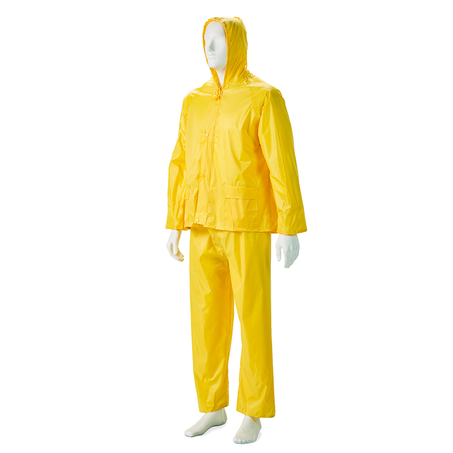 Rubberised Yellow Rainsuit 2 Piece FTS Safety